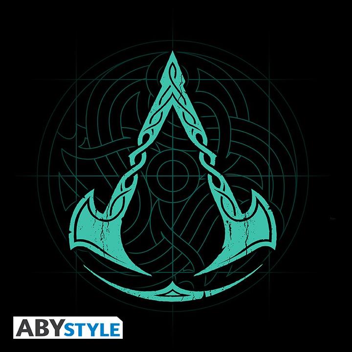 Produktbild ABYstyle ASSASSINS CREED - Tshirt - Valhalla Crest - man SS black - new fit (L)