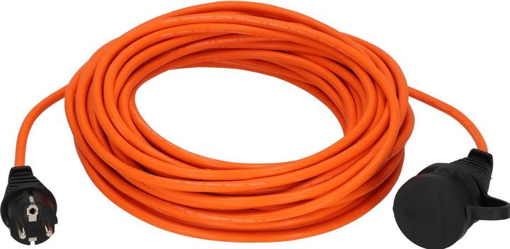 Brennenstuhl 1169940 Strom Verlängerungskabel Orange 20 m Ölbeständig, UV-Best (20 m, CEE 7/3)