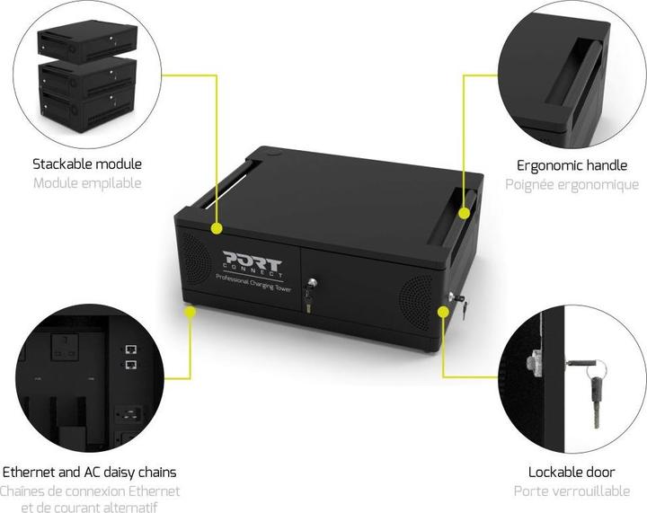 Immagine prodotto Port Designs Armadietto di ricarica per notebook di tipo C - 6 unità