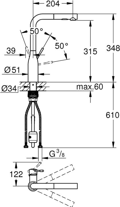 Produktbild Grohe Essence Einhand-Spültischbatterie
