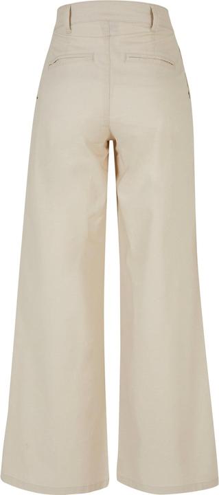 Actual product image Urban Classics Ladies High Linen Mixed Wide Leg Pants (27)