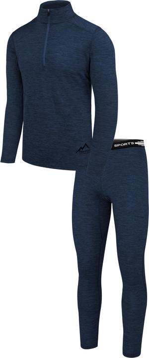 Actual product image Normani Mens Merino Long Sleeve Shirt and Trousers Canberra/Sydney - 8827 (L)