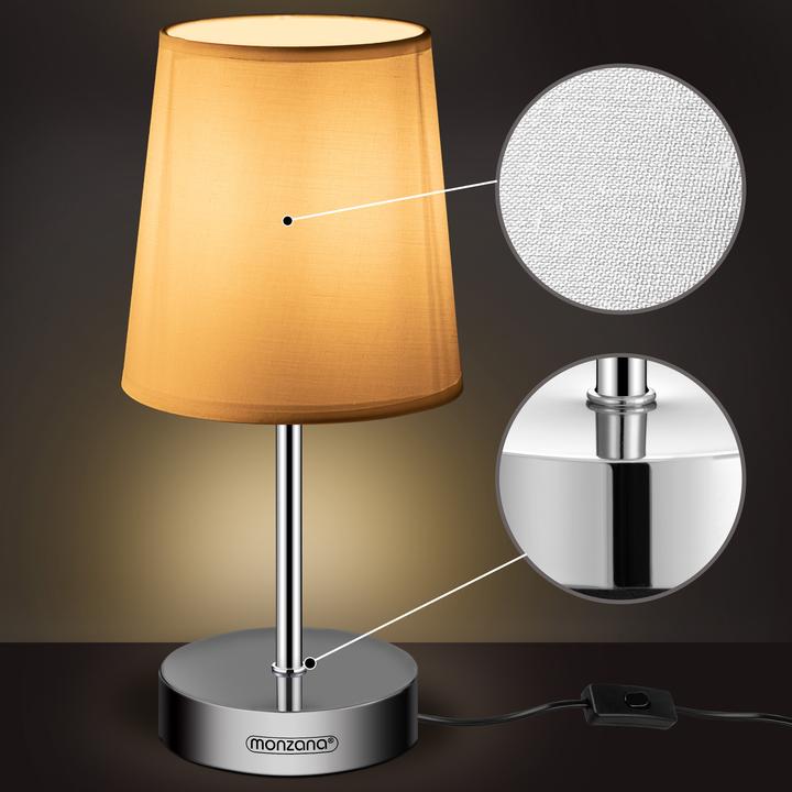 Actual product image Monzana Nachttischlampe (E14)