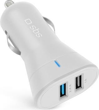 Actual product image SBS Car charger with two 2100 mAh USB ports