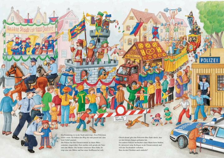 Image du produit Wimmelbuch Polizei für Kinder ab 3 Jahren (Allemand, Uwe, Fraiseuse, 2021)