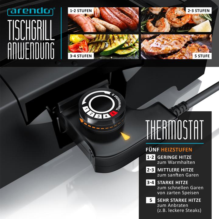Actual product image Arendo Gourmet table grill