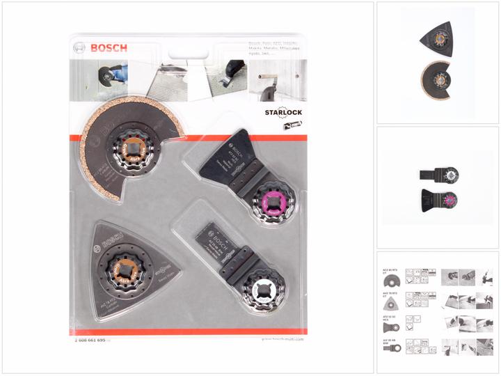 Produktbild Bosch Zubehör Starlock Fliesen-Set für Multifunktionswerkzeuge, 4-teilig