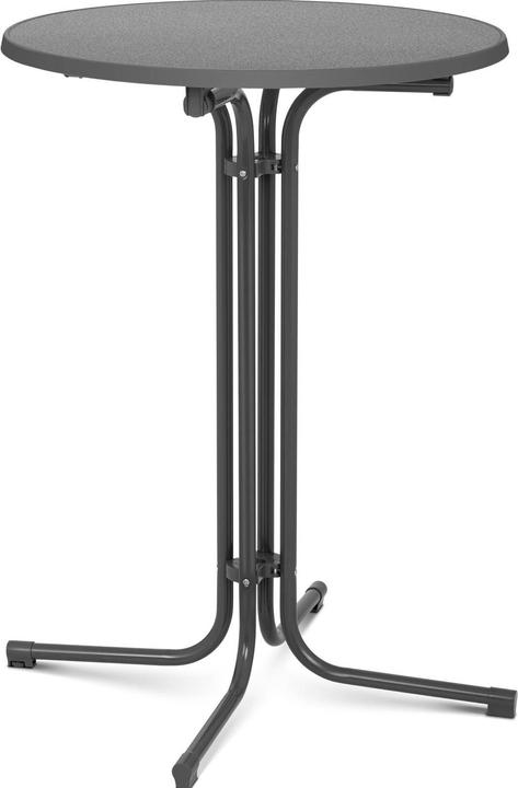 Image du produit Royal Catering Mange-debout pliable - Ø 80 cm - Gris (89 x 80 cm)