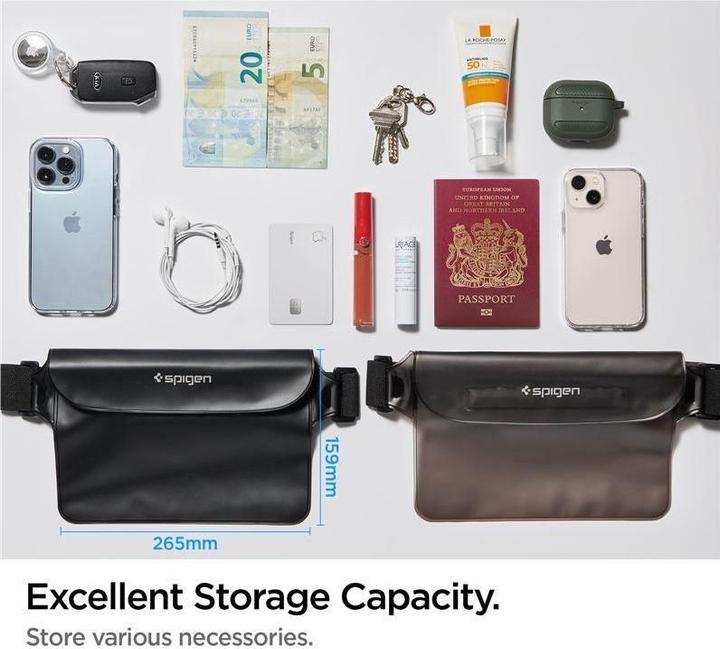 Image du produit Spigen Sac de taille étanche universel noir