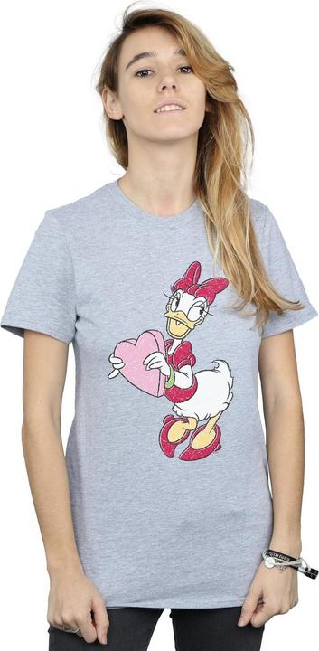 Immagine prodotto Disney Daisy Duck Love Heart Maglietta Ampia Donna (3XL)