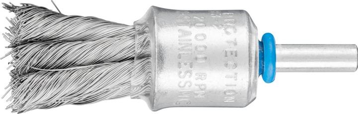 Produktbild Pferd Pinselbürste PBG INOX Ø 19 mm Drahtstärke 0,25 mm Edelstahl 20000 min-¹ (0,25 mm)