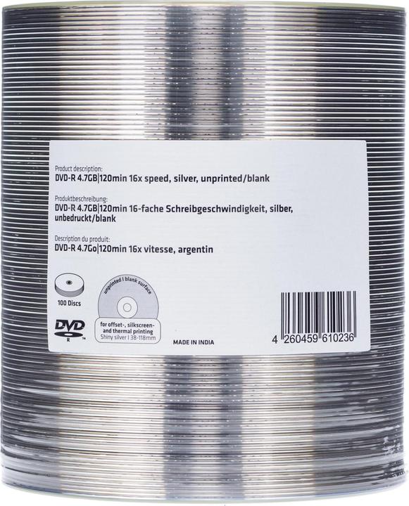Actual product image MediaRange DVD-R 4.7GB, spindle of 100 (100 x)