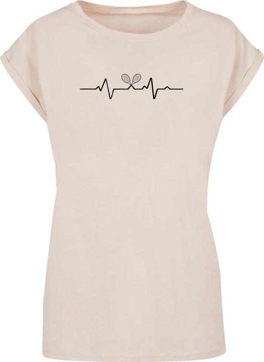 Actual product image Merchcode Ladies Tennis Beats Extended Shoulder Tee - 116487 (M)