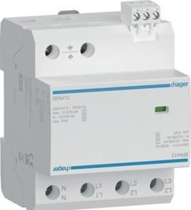 Hager T1+T2+T3 4P 12.5kA SPA412FM TNS/TT