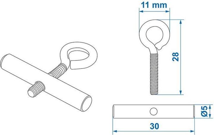 Image du produit ProPlus Oeillet de bourrelet 5/6mm Set de 2 pièces