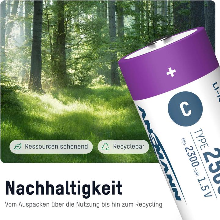 Produktbild Ansmann Baby C (2 Stk., C, 2300 mAh)