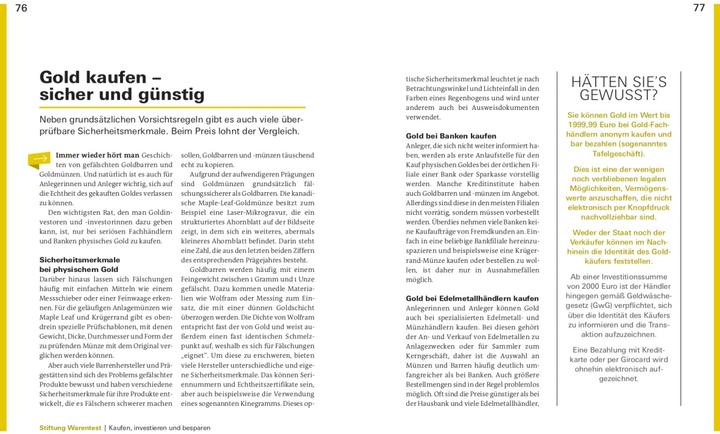 Produktbild Investieren in Gold (Deutsch, Stefanie Kühn, Markus Kühn, 2023)