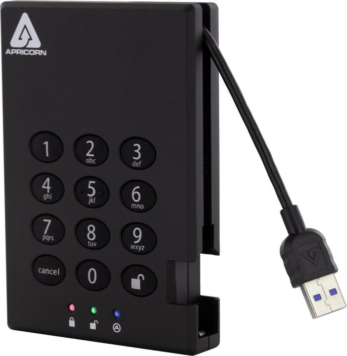 Actual product image Apricorn Aegis Padlock Fortress A25-3PL256-S4000F - 4 TB SSD - external (portable) (4000 GB)