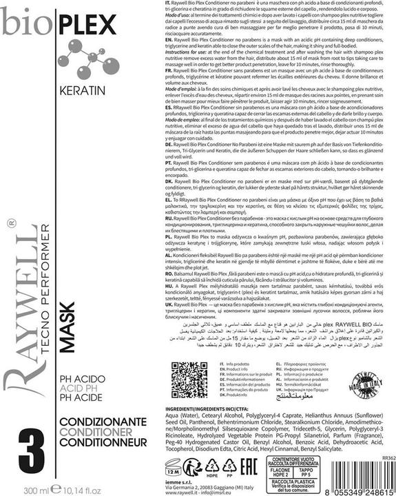 Nährwerte und Zutaten Raywell Bioplex Mask 300ml (300 ml)