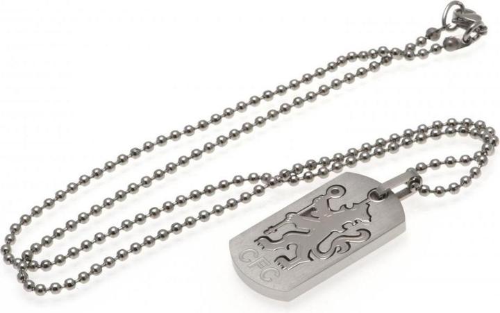 Produktbild Chelsea FC Erkennungsmarke und Kette Edelstahl (100% Sterling Silber)