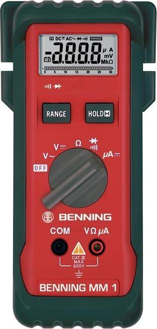 Actual product image Benning Hand-held multimeter digital MM 1 K (CAT III 600V)