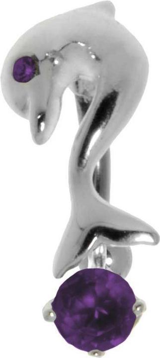 Actual product image Bijouteria Bellypiercing (Surgical steel 316L, Silver 925, Zirconia)