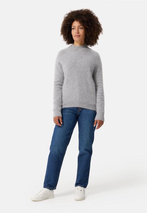 Actual product image Cash-Mere Brushed Kaschmir Pullover mit kurzem Stehkragen (XS)
