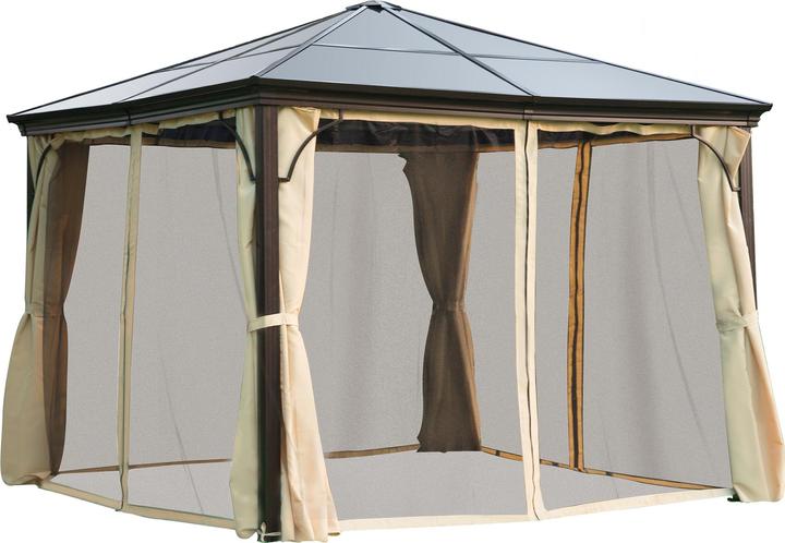 Image du produit Outsunny Pavillon de luxe avec toit translucide (300 cm, 300 cm)
