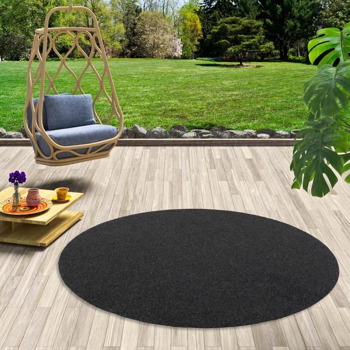 Produktbild Snapstyle Kunstrasen Rasenteppich mit Noppen Kingston Rund (200 x 200 cm)
