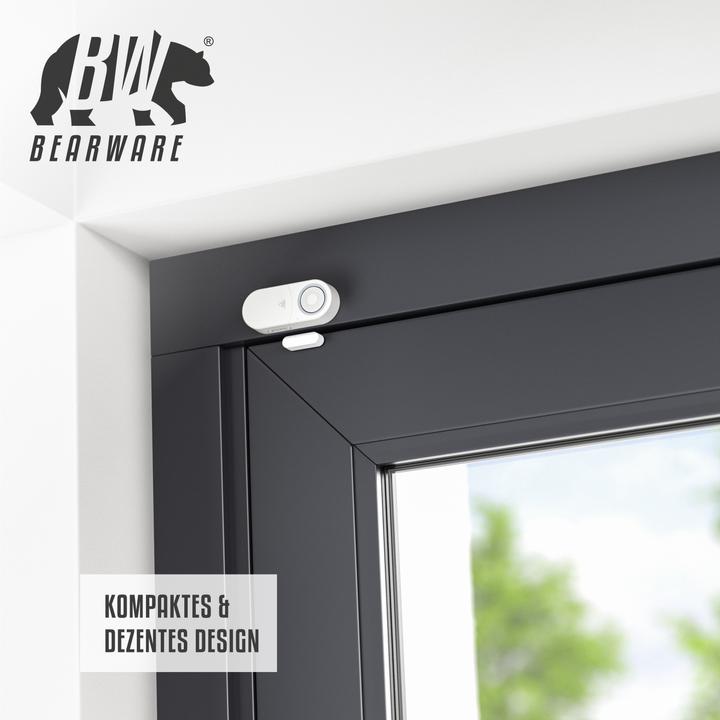 Produktbild Bearware 3x Fenster & Türalarm, 120dB lauter Signalton, Alarmsensor, Einbruchschutz + Batterien, Alarmanlage