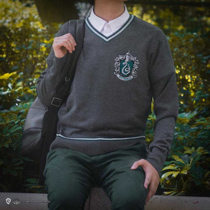 Image du produit Cinereplicas Harry Potter - Serpentard - Sweat gris tricoté - X-Small (XS)