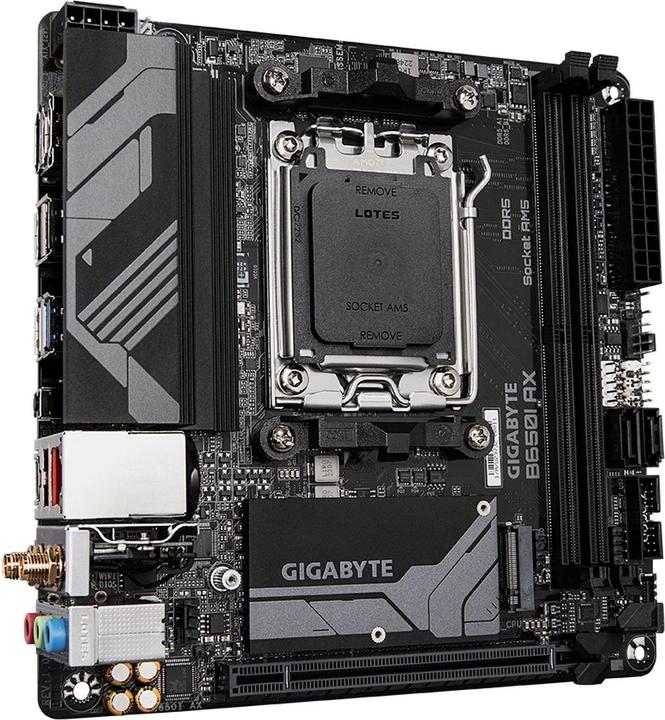 Productafbeelding Gigabyte B650I AX (AM5, AMD B650, Mini-ITX)