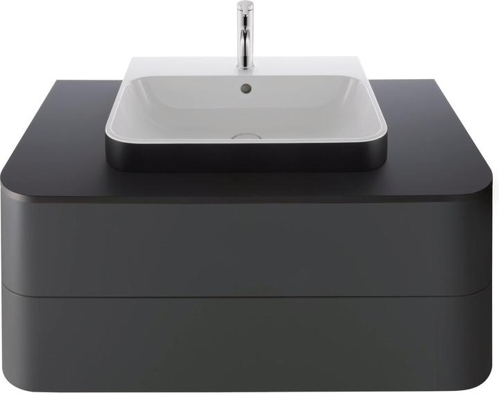 Duravit Console panel with cut-out HappyD2+ 16 x 1000 x 550 mm Graphite supermatt HP031E08080