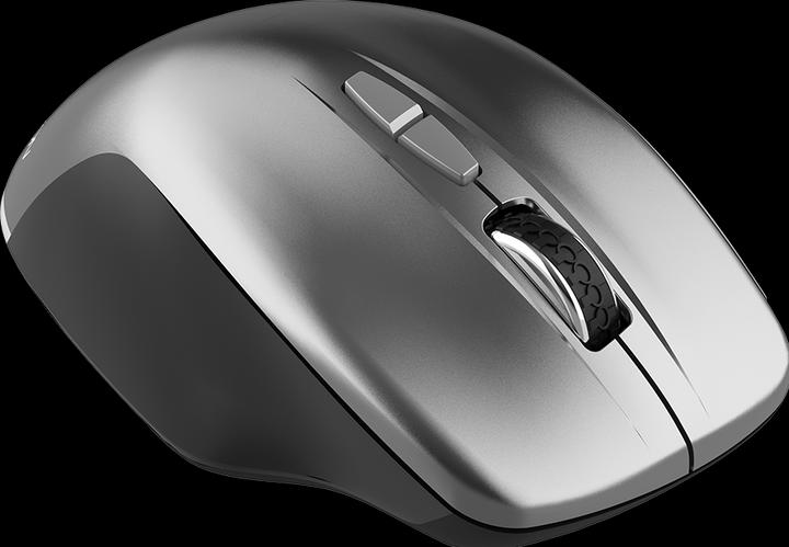 Productafbeelding Canyon Draadloze optische muis met blauwe LED sensor MW-21, met 7 knoppen, donkergrijs (Draadloze)