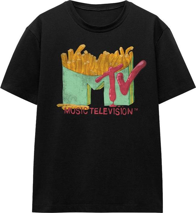 Actual product image MTV Unisex Adult Fries T-Shirt (XL)