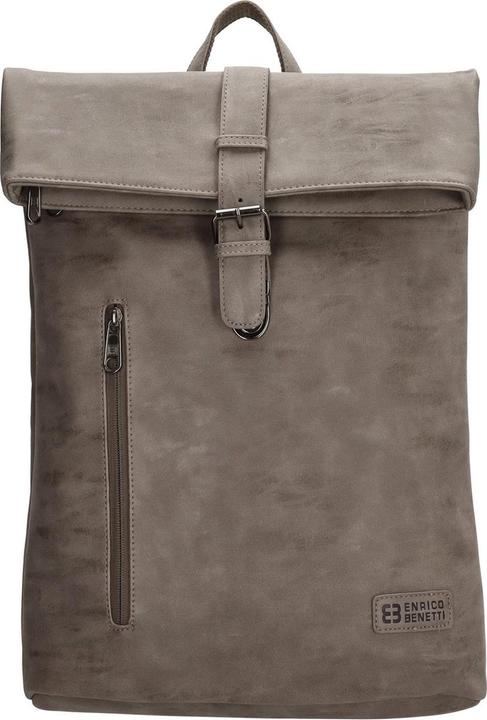 Image du produit Enrico Benetti Benetti Rotterdam 66598 Laptop rugzak / businesstas rolltop rugzak 15 laptopvak- Midden Bruin