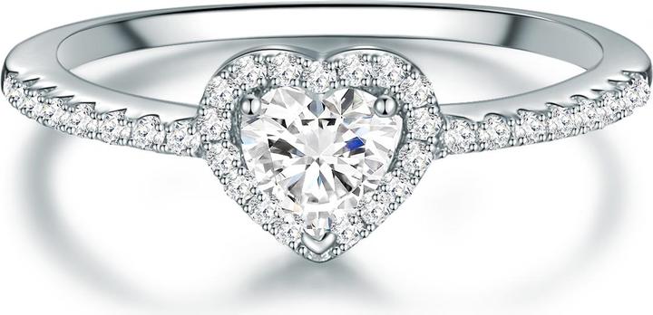 Trilani Damen Herz Sterling Silber Zirkonia silber - 11978