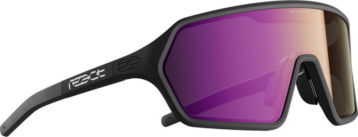 React Sonnenbrille Rev Nova Schwarz S - BLACK (nova-schwarz, violette Verspiegelung)