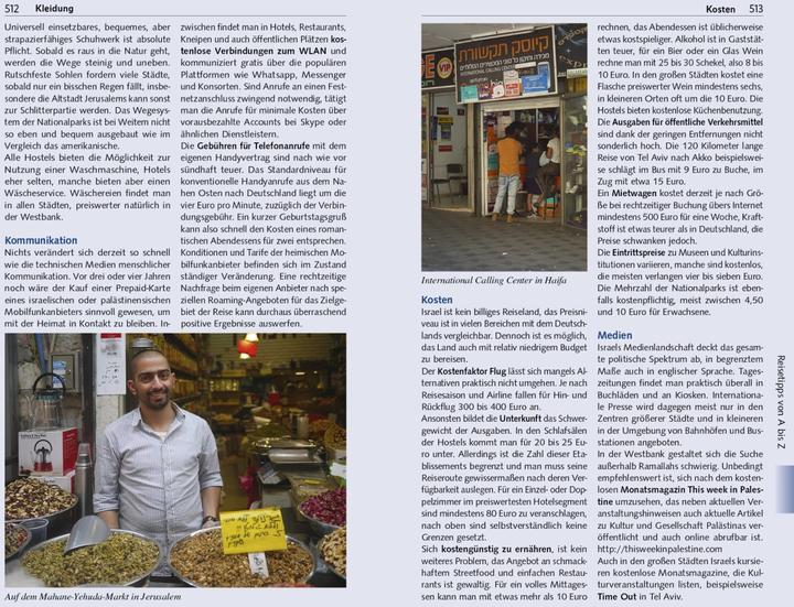 Produktbild Reiseführer Israel und Palästina (Deutsch, Jens Wiegand, 2022)