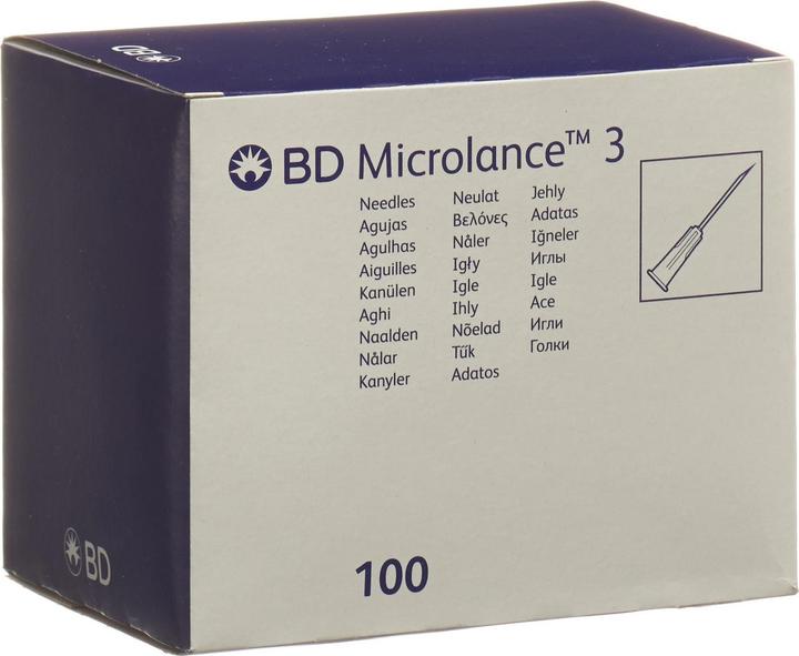 Produktbild BD Microlance 3 Injektion Kanüle 0.50x16mm orange 100 Stk