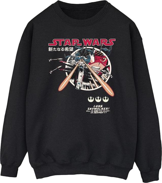 Actual product image Star Wars Mens Classic Luke Manga Sweatshirt (XXL)