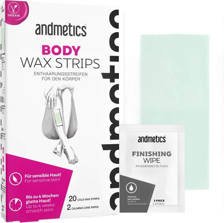 Immagine prodotto Andmetics Strisce di cera per il corpo (20 x)