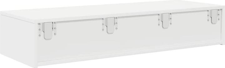 Produktbild VidaXL Wandregal mit Schubladen Weiss 100x36x19 cm Holzwerkstoff