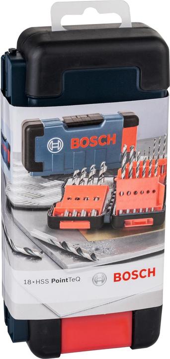 Actual product image Bosch Professional Zubehör HSS PointTeQ ToughBox Set 18 pcs (1 mm, 1.5 mm, 3.5 mm, 4 mm, 4.5 mm, 7 mm, 8 mm, 9 mm, 2 mm, 2.5 mm, 3 mm, 10 mm, 5 mm, 5.5 mm, 6 mm)