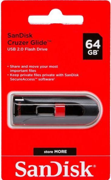 Produktbild SanDisk Cruzer Glide (64 GB, USB-A, USB 2.0)