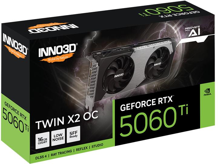 Actual product image Inno3D GeForce RTX 5060 Ti Twin X2 OC (16 GB)