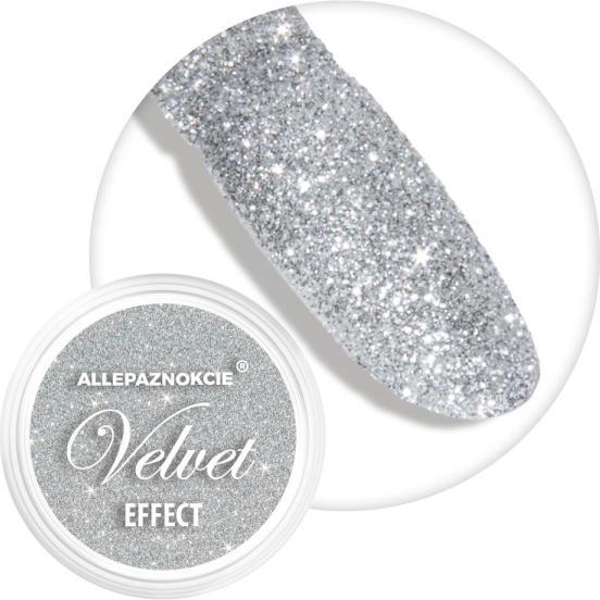 Actual product image Molly Lac Nail Art Velvet Effect Silver