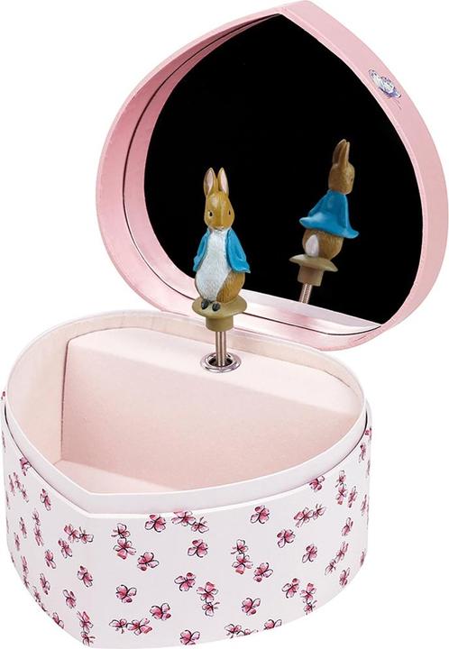 Actual product image Trousselier Musical Musical Clock Heart, Peter Rabbit