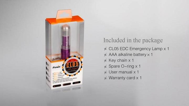 Actual product image Fenix Cl05 (7.25 cm, 8 lm)