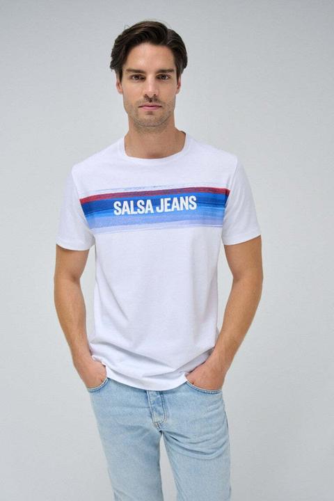 Produktbild Salsa Jeans T-Shirt T-Shirt Chest Print Branding (XL)